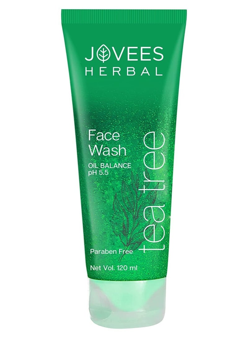 Jovees  Oily Skin Routine Tea-Tree Face Wash 120ml & Neem Toner 100ml and Aloe Vera Moisturising Lotion 100ml (Set of 3) - Image 2